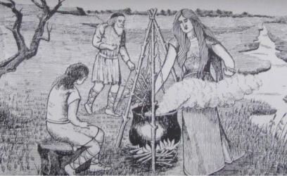 Gwion-attends-to-the-Cauldron-of-Ceridwen